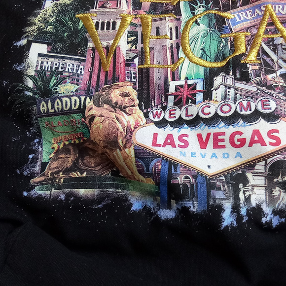 *Las Vegas Strip Casinos ~ Reusable Black Tote Bag - Picture 4 of 9